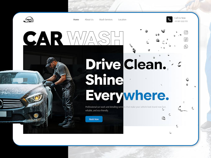design a wordpress landing page, one page or business wordpress website