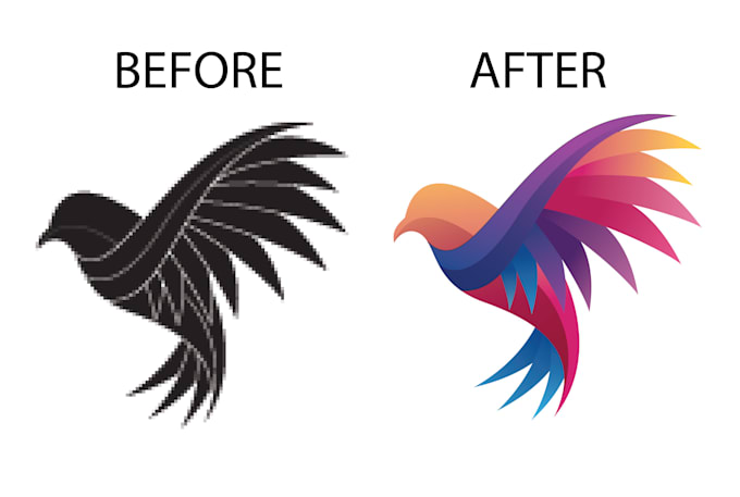 vector tracing logo, image vectorizing, converting to vector