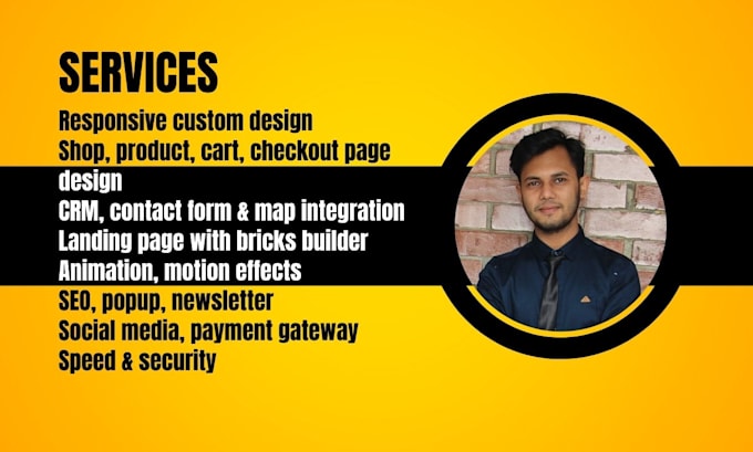 design and develop website with bricks builder