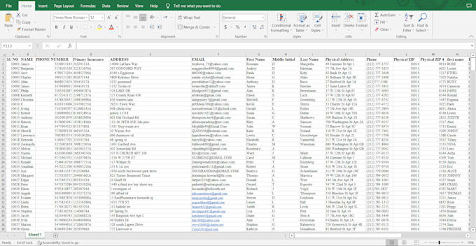 do data entry, data scrapping, copy paste or email list