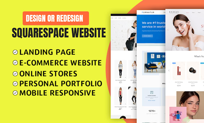 Design responsive squarespace website design or redesign by Nahimhossen ...