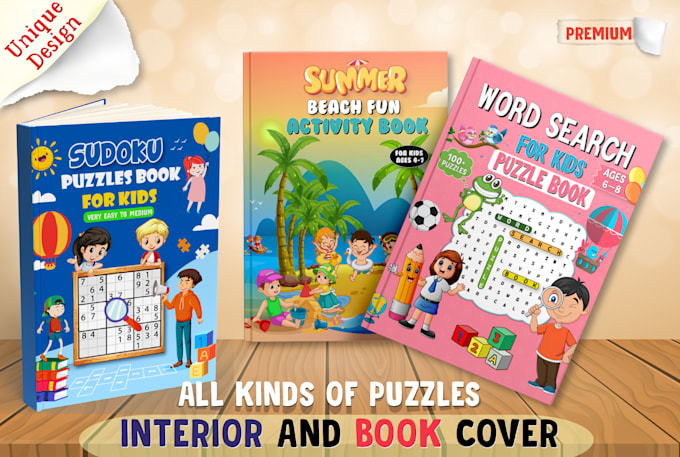 make activity mixed puzzle book sudoku word search crossword and mazes for KDP