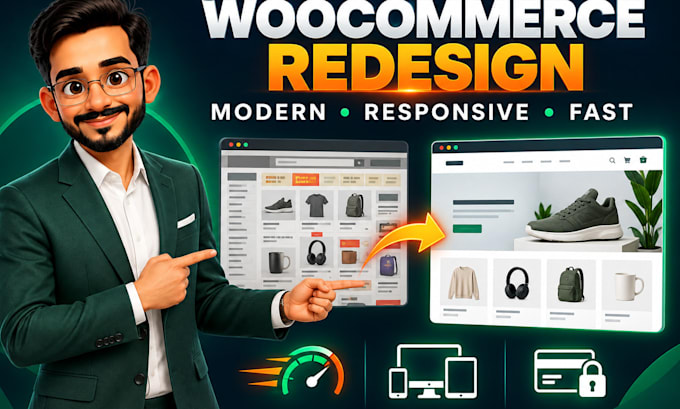 build a wordpress ecommerce website or redesign your woocommerce store
