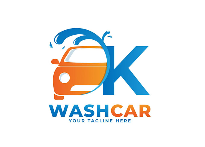 do amazing car wash logo with express delivery
