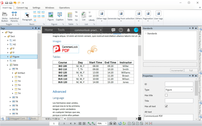 manually test the PDF, and fix all accessibility issues