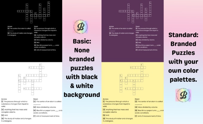 Create custom freeform crossword puzzles for your niche by