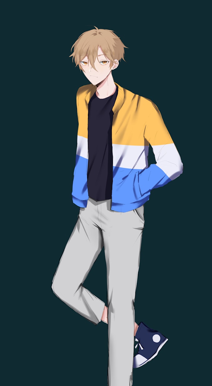 Draw your oc or fanart in anime style by Sleepy10pm_ | Fiverr