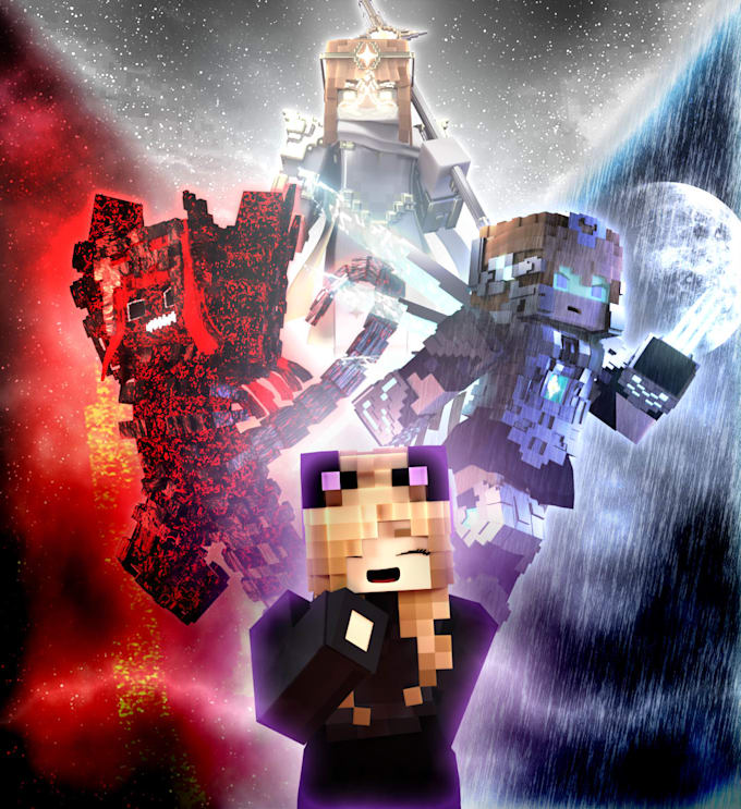 make you an awesome 3d render of minecraft