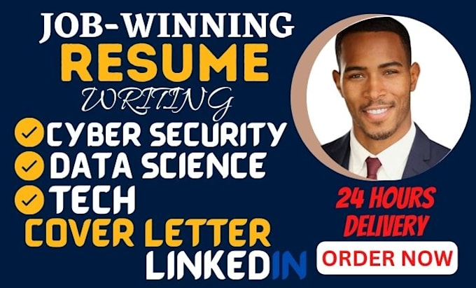 write and edit cyber security, tech, data science resume, cover letter