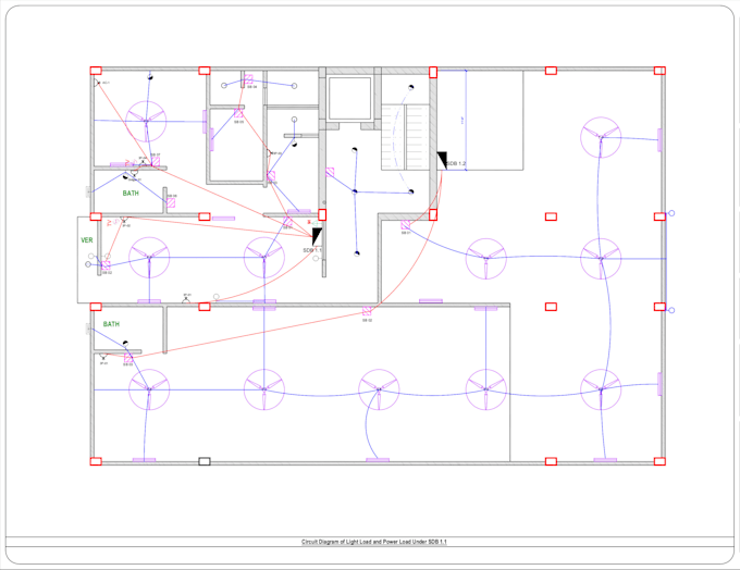Design and drawing of electrical house wiring of building by Bashercocc ...