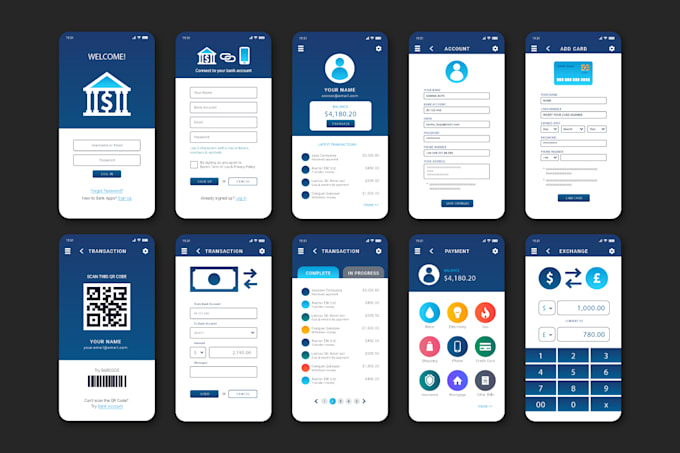 Design amazing ui ux for mobile and web app user interface by ...