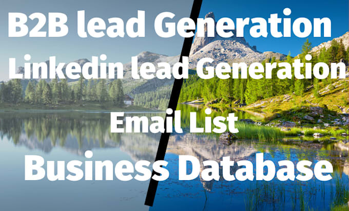 do b2b lead generation for business database and potential sales by linkedin