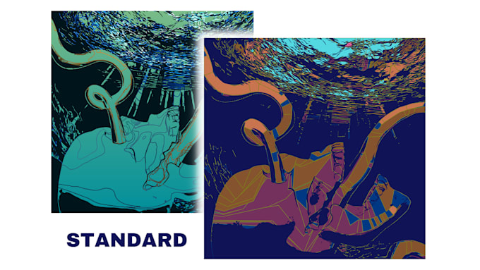 draw artistic vector illustrations for album covers