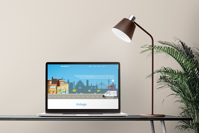 create custom one page website HTML, CSS, js