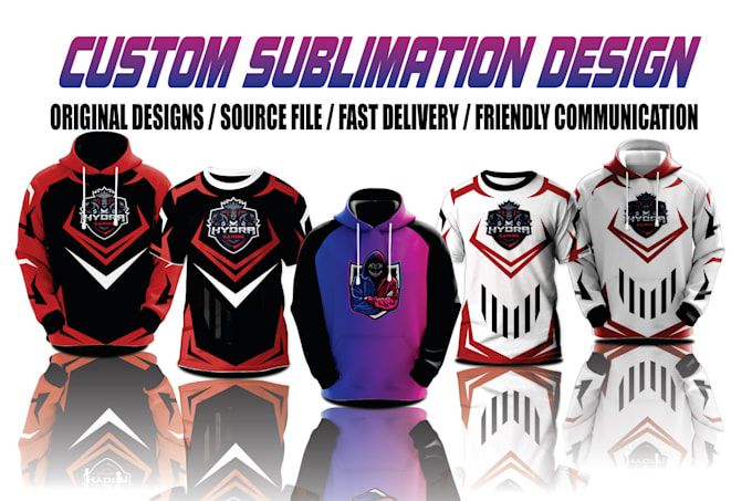 design  esports jersey shorts hoodie sublimation design