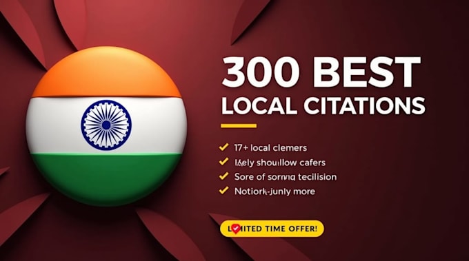 do 300 high da india local citations directory submissions