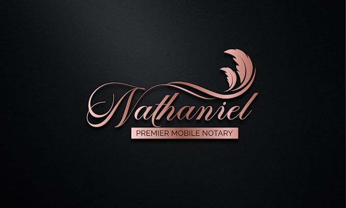 design elegant notary logo