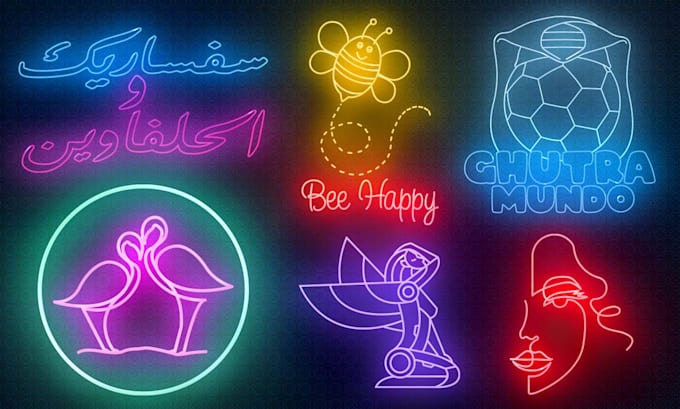 do custom neon light logo or neon shop sign for you