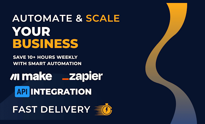 automate workflows using zapier, make, integromat, and apis