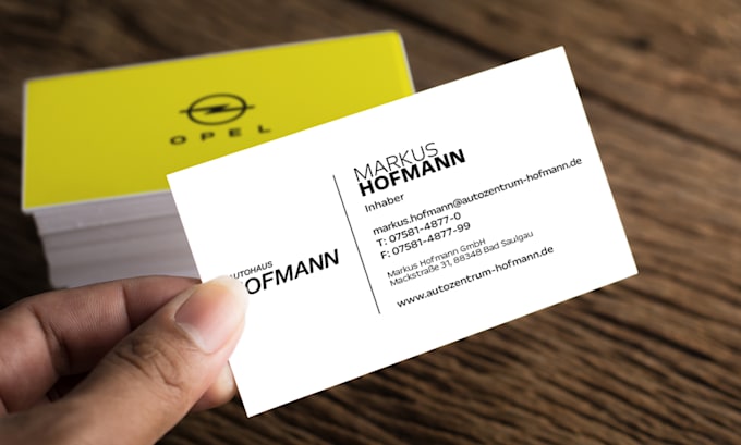design professional business cards and matching stationery