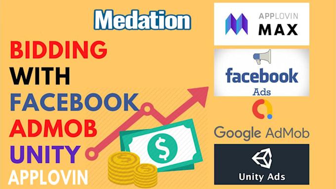 do facebook bidding with admob, approving max, iron source