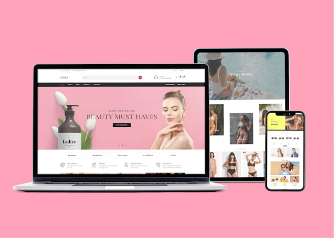 design and redesign shopify ecommerce store, brand webshop