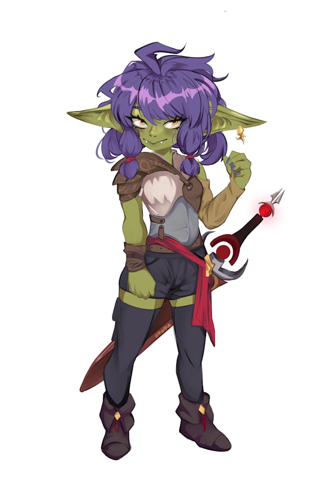 draw your dnd or original character art