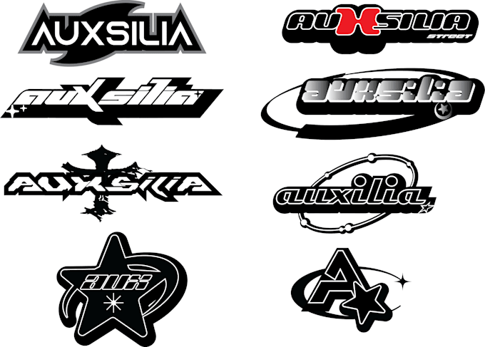 design y2k style logo