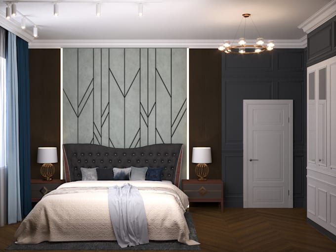 Creating a realistic 3d visualization of the interior according to the ...