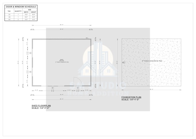 do shed city permit drawings