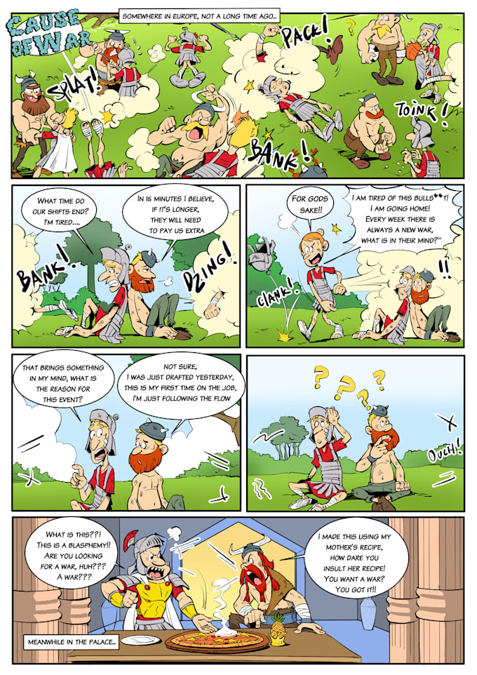 draw comic book in any style based on your script