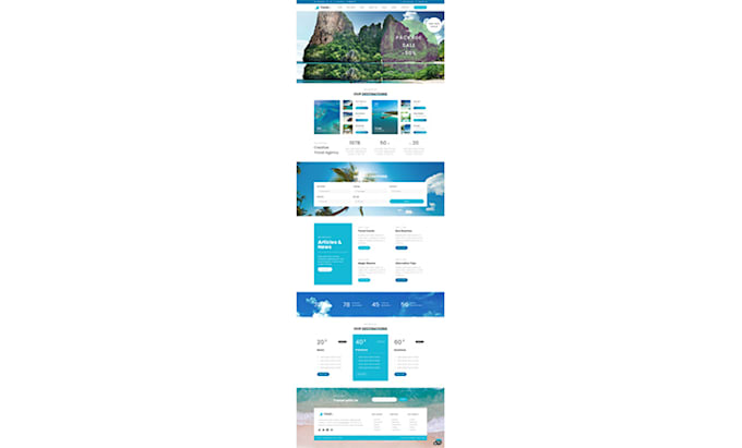 develop a responsive website with html css js