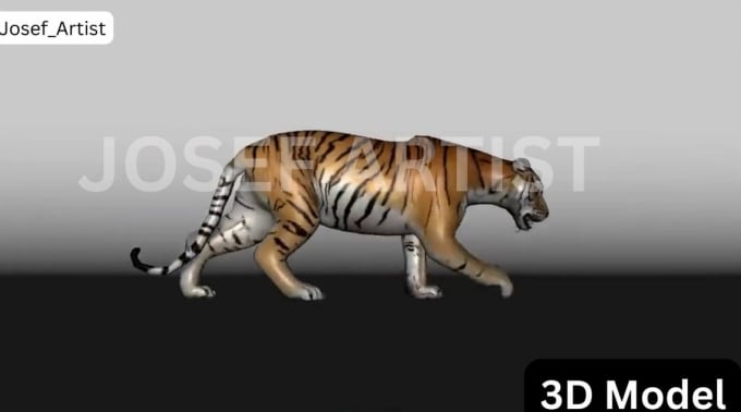 Do 3d animal model, animal sculpt, texture, rig, animation with xgen hair  by Josef_artist | Fiverr