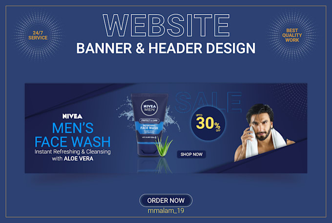 design website banners and headers