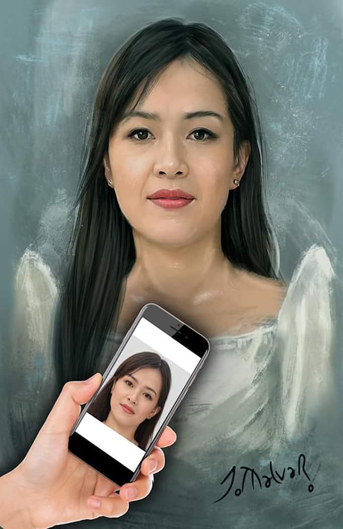 do digital portrait painting