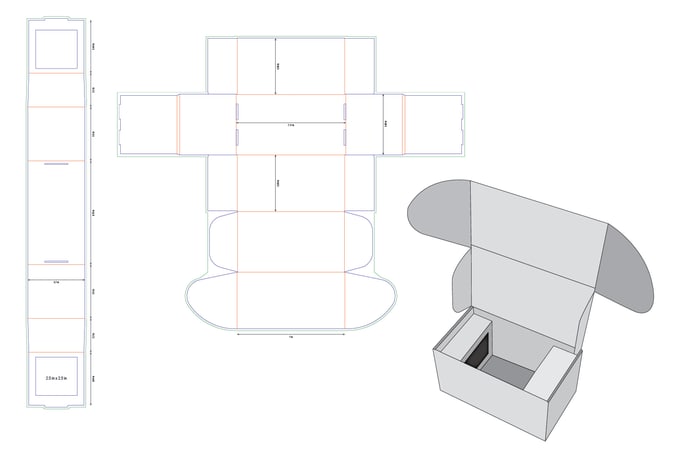 Create accurate dielines template, cutline and fold line for your ...