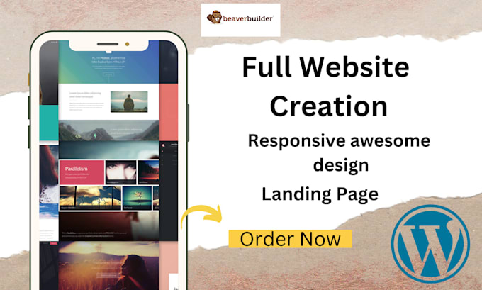 design a responsive wordpress website with beaver builder