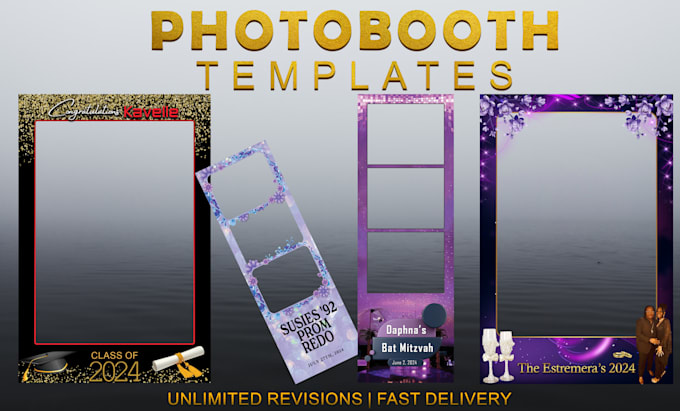 design amazing custom photobooth templates for your events