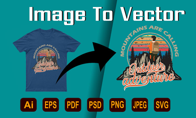 do vector tracing image or logo, vectorize image, redraw, convert to vector