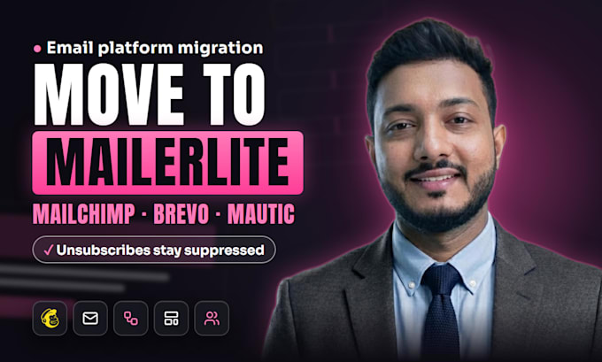 set up mailerlite, convertkit or flodesk email automation and newsletters