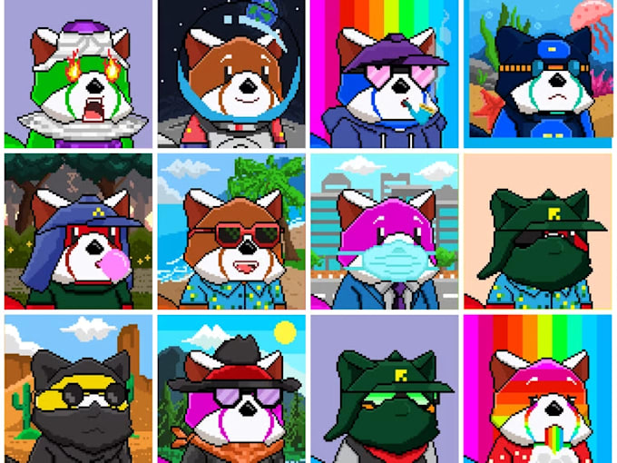 Create nft pixel art you can sell by Justkekk0 Fiverr