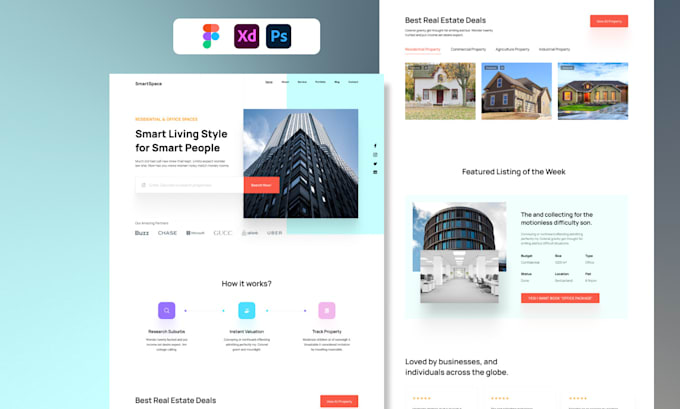 de figma landing page design, saas landing page, homepage design, dashboard