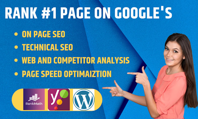 do technical and on page SEO optimization for wordpress website
