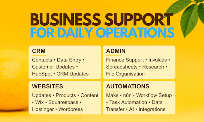 be your virtual assistant for CRM and back office support