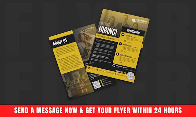 design a flyer within 24 hours