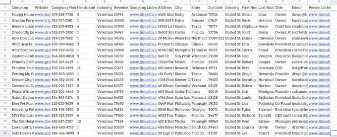 targeted b2b lead generation, prospect email list building using sales navigator
