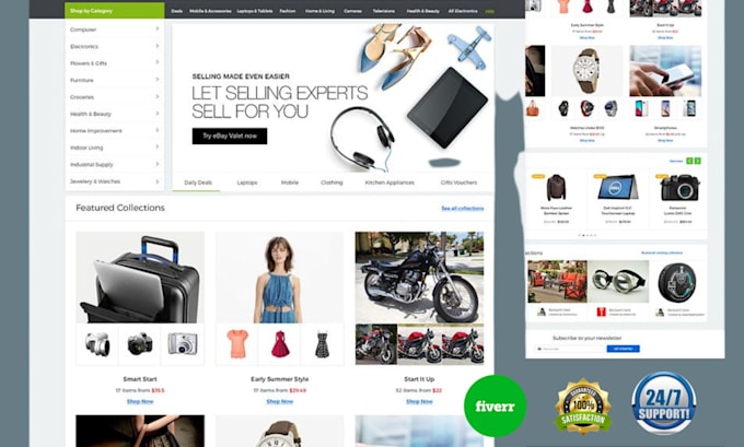 develop or design a professional laravel ecommerce website for your business