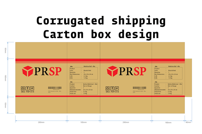 do custom corrugated shipping carton box design