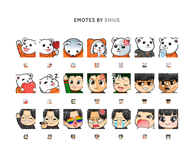 draw cute chibi emotes