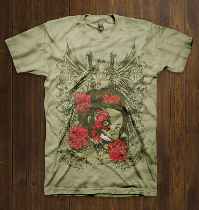 create an awesome custom typographic tshirt design